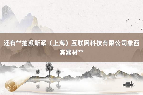 还有**抽派斯派（上海）互联网科技有限公司象西宾器材**